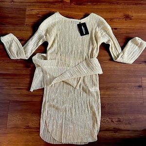 Sheer Gold Shimmery Dress